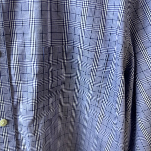 Black Brown 1826 Shirt 18-35 100% Egyptian Cotton Purple/White Plaid Classic Fit - Picture 2 of 11